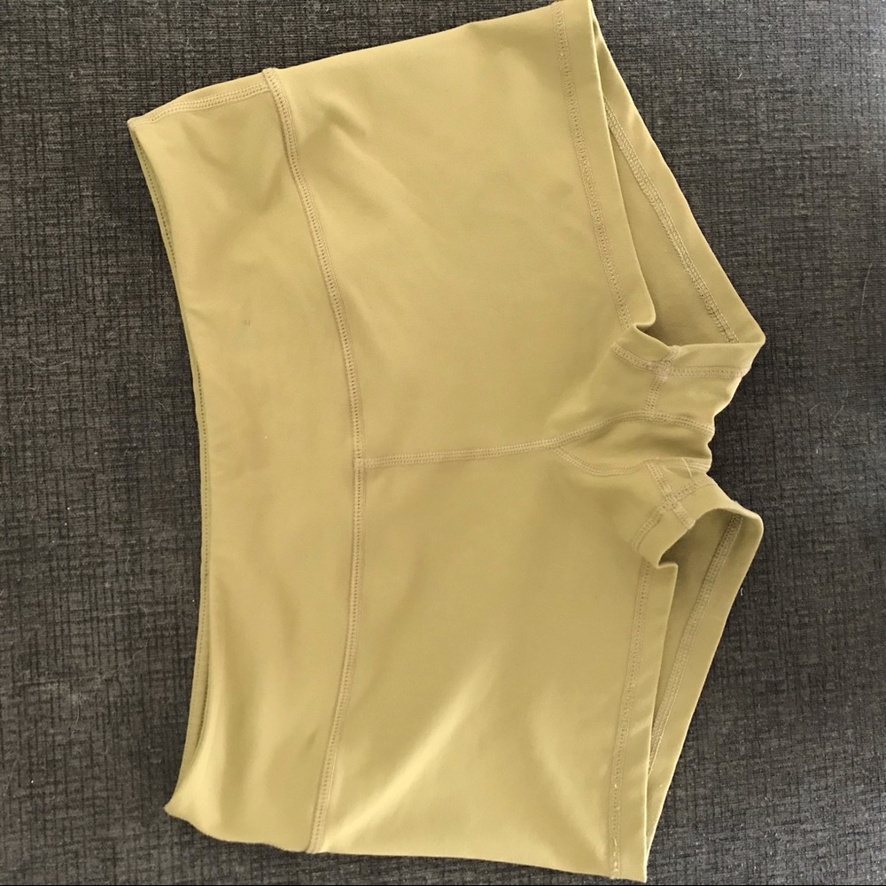 Army Green Savage Barbell Booty Shorts